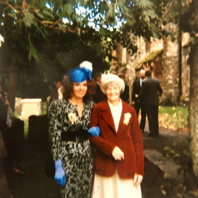 Sheila Finneran and her mother, 1986