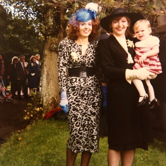 Sheila Finneran w/ sister, Monica & niece, Meg, 1986