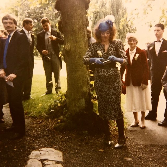 Sheila Finneran, family wedding, 1986