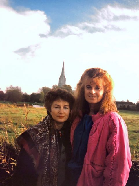 Sheila Finneran w/ sister, Chris, 1995