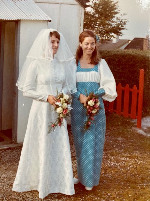 Sheila as bridesmaid at my wedding